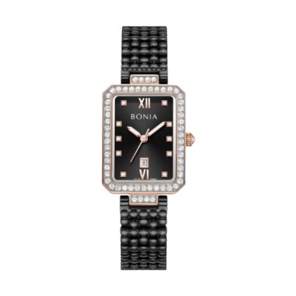 Bonia Elegance BNB10862-2037S Black Dial Color Women Watch
